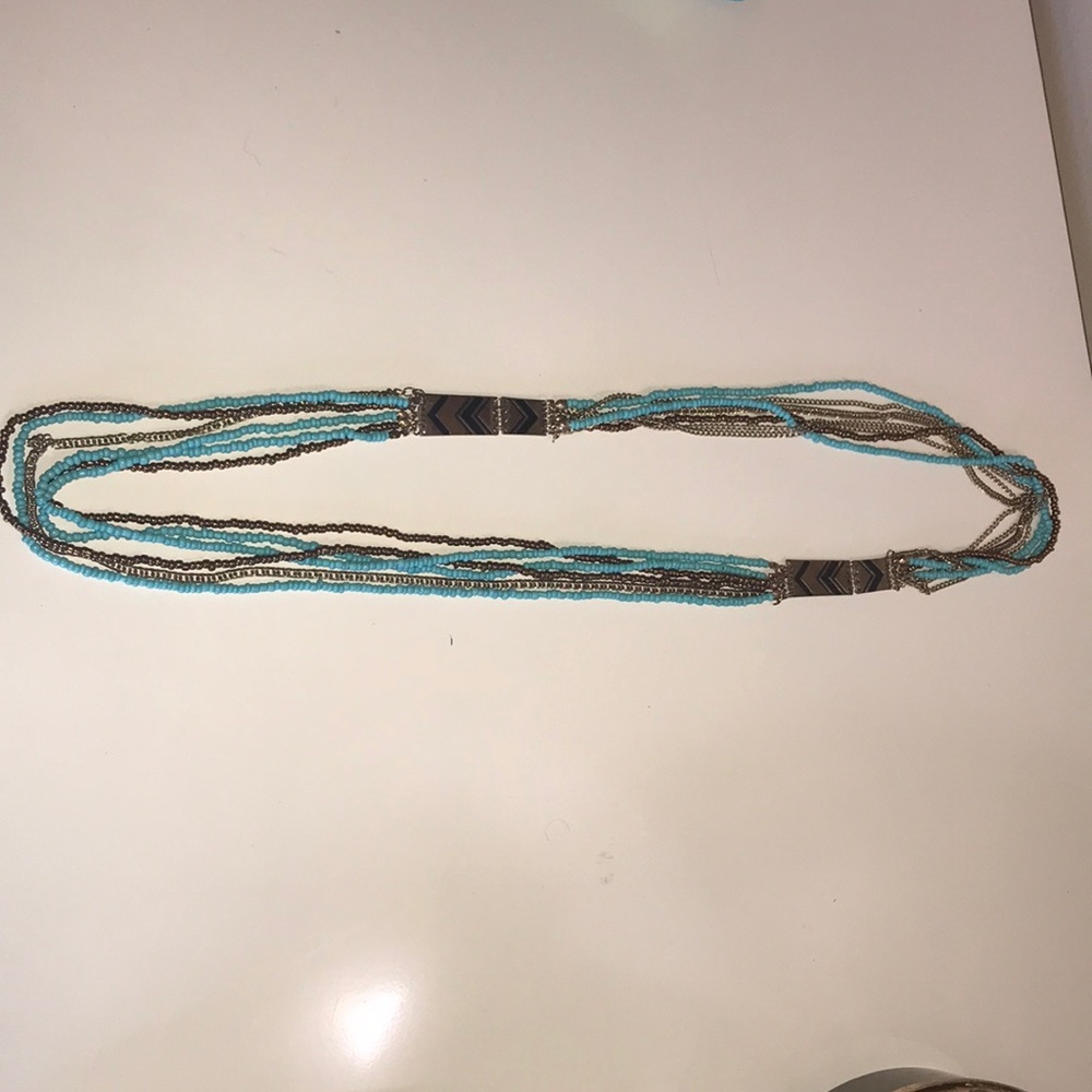 Turquoise statement necklace - Picture 2 of 3